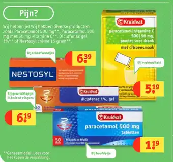 Kruidvat Diverse pijnstillers aanbieding