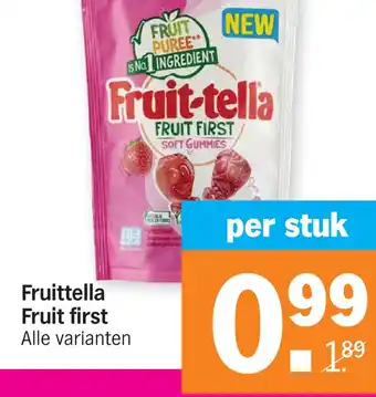 Albert Heijn Fruittella Fruit first Alle varianten aanbieding