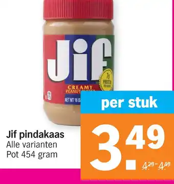 Albert Heijn Jif pindakaas aanbieding