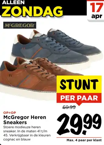 Vomar Voordeelmarkt McGregor Heren Sneakers aanbieding