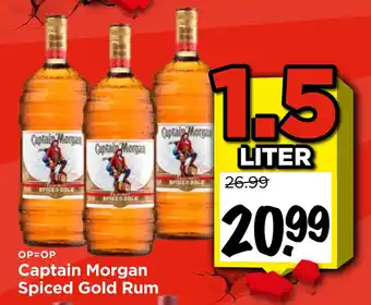 Vomar Voordeelmarkt Captain Morgan Spiced Gold Rum aanbieding