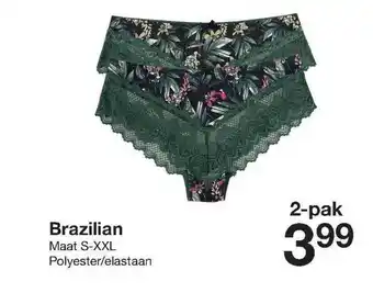 Zeeman Brazilian 2-Pak aanbieding