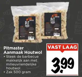 Vomar Voordeelmarkt Pitmaster Aanmaak Houtwol aanbieding