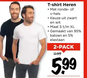 Vomar Voordeelmarkt T-shirt Heren aanbieding