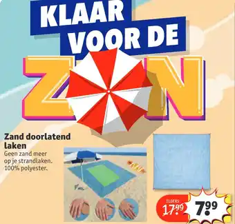 Kruidvat Zand doorlatend laken aanbieding