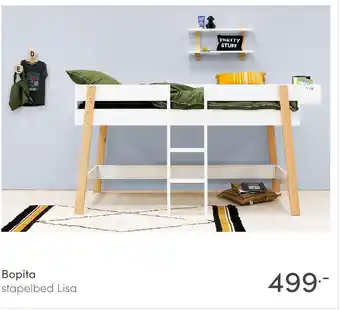 Baby & Tiener Bopita stapelbed Lisa aanbieding