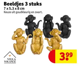 Kruidvat Beeldjes 3 stuks aanbieding