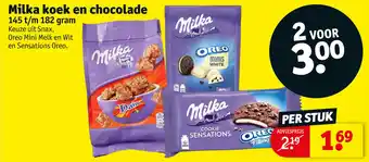 Kruidvat Milka koek en chocolade aanbieding