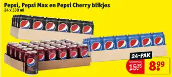 Kruidvat Pepsi, Pepsi Max en Pepsi Cherry blikjes aanbieding