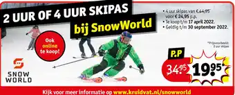 Kruidvat Snow World aanbieding