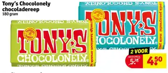 Kruidvat Tony's Chocolonely chocoladereep aanbieding