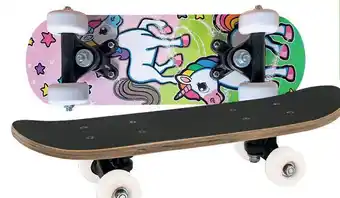 Top1Toys Mini Skateboard Unicorn 43 X 12 Cm aanbieding