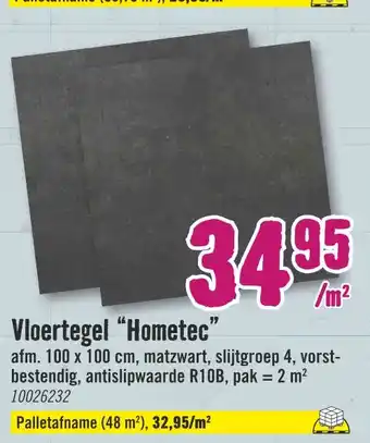 Hornbach Vloertegel “Hometec' aanbieding