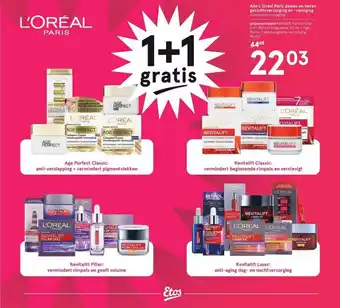 Etos Alle L'Oréal Paris Dames En Heren Gezichtsverzorging En -reiniging aanbieding