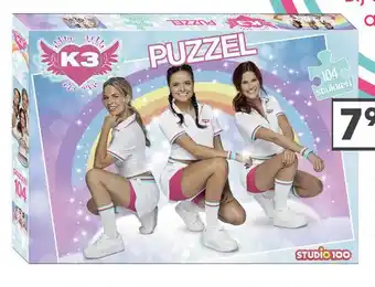 Top1Toys K3 Dromen Puzzel Met Poster Sportoutfit 104 Stukjes aanbieding