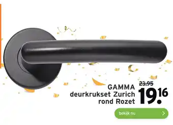 GAMMA GAMMA deurkrukset Zurich rond Rozet aanbieding