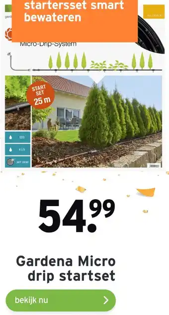 GAMMA Gardena Micro drip startset aanbieding