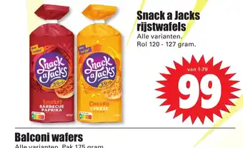 Dirk Snack a Jacks rijstwafels alle varianten rol 120-127 gram aanbieding