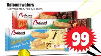 Dirk Balconi wafers alle varianten pak 175 gram aanbieding