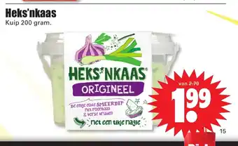 Dirk Heks'nkaas kuip 200 gram aanbieding