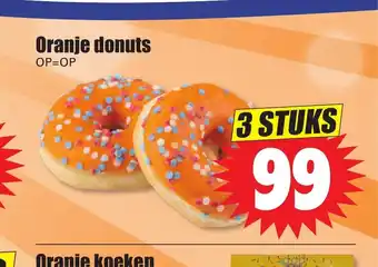 Dirk Oranje donuts 3 stuks aanbieding