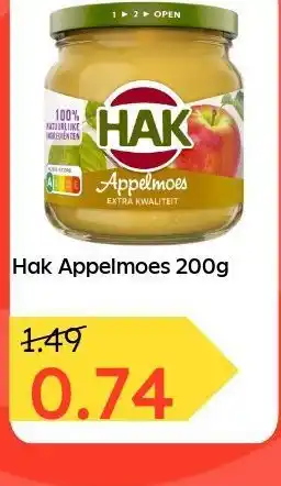 Ochama Hak Appelmoes 200g aanbieding