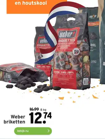 GAMMA Weber briketten aanbieding