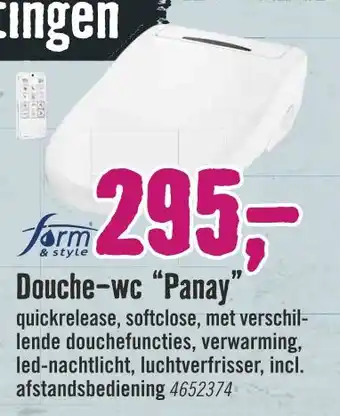 Hornbach Douche-wc "Panay aanbieding