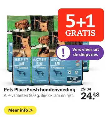 Pets Place Pets Place Fresh hondenvoeding aanbieding