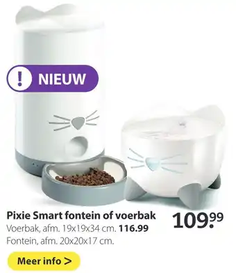 Pets Place Pixie Smart fontein of voerbak aanbieding