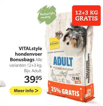 Pets Place VITALstyle hondenvoer aanbieding