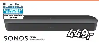 Obbink Sonos Beam Smart Soundbar aanbieding