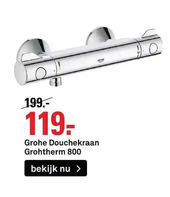 Karwei Grohe Douchekraan Grohtherm 800 aanbieding