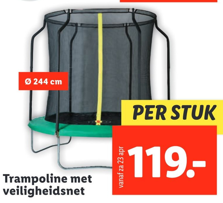 Trampoline met aanbieding bij Lidl