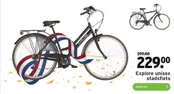 GAMMA Explore unisex stadsfiets aanbieding