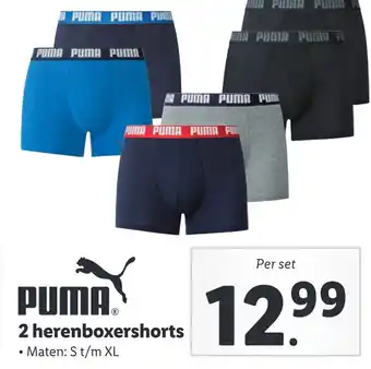 Lidl PUMA. 2 herenboxershorts aanbieding