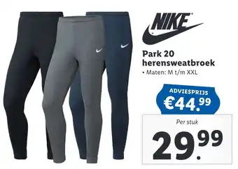 Lidl Park 20 herensweatbroek • Maten: M t/m XXL aanbieding