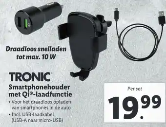 Lidl TRONIC Smartphonehouder met Oio-laadfunctie aanbieding