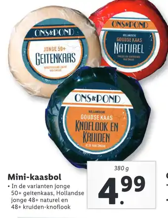 Lidl Mini-kaasbol aanbieding