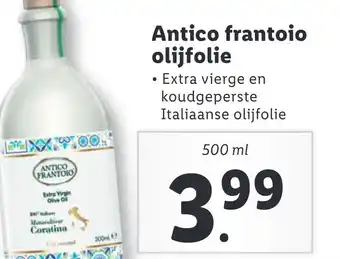 Lidl Antico frantoio olijfolie aanbieding