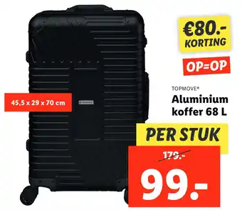 Lidl TOPMOVE® Aluminium koffer 68 L aanbieding