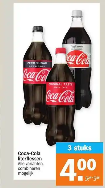 Albert Heijn Coca-Cola Literflessen aanbieding