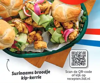 Lidl Surinaams broodje kip-kerrie aanbieding