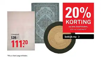 Karwei Op Alle Vloerkleden 20% Korting aanbieding