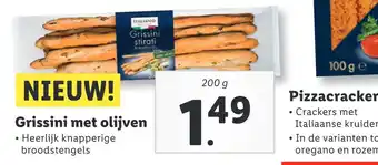 Lidl Grissini met olijven • Heerlijk knapperige broodstengels aanbieding