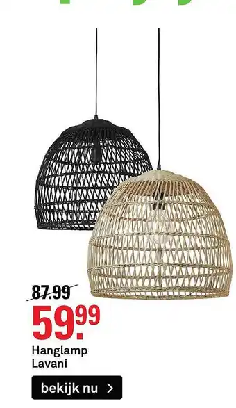 Karwei Hanglamp Lavani aanbieding