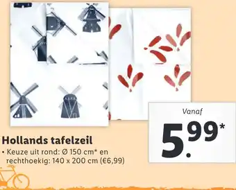 Lidl Hollands tafelzeil aanbieding