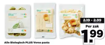 PLUS Alle Biologisch PLUS Verse pasta aanbieding