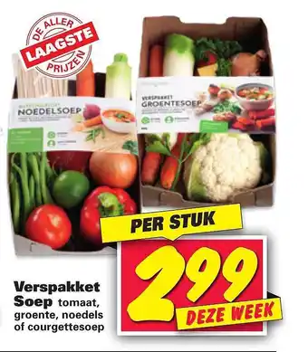 Nettorama Verspakket soep tomaat, groente, noedels Of Courgettesoep aanbieding