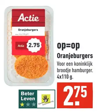 ALDI Oranjeburgers aanbieding